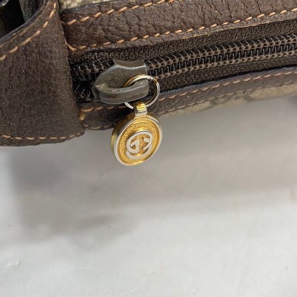 Authentic GUCCI vintage Sherry line coated canvas Crossbody bag w/ COA - Picture 8 of 13